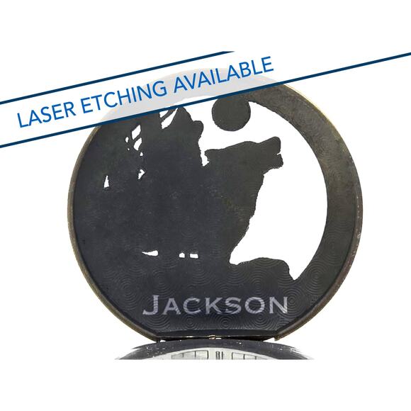 Howling Wolf Pocket Watch - Full Moon Wolves Nature Gift Werewolf Scout Award - Picture 8 of 10